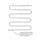 Toalheiro Térmico Portátil 127V (110V) 72x60cm Inox Crismoe