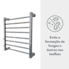 Toalheiro Térmico Sec 8 Barras Basic Cromado - Fio Lado Direi