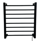 Toalheiro Térmico Sec 8 Barras Preto Fosco - Fio Lado Direito