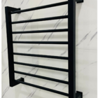 Toalheiro Térmico Sec 8 Barras Preto Fosco - Fio Lado Direito