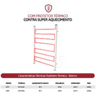 Toalheiro Térmico Slim Inox 304 Polido Com Timer - Fio Esquer