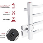 Toalheiro Térmico Solo Branco Fio Oculto Lado Esquerdo