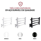 Toalheiro Térmico Solo Inox Polido Fio Oculto Lado Direito