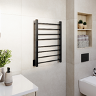 Toalheiro Térmico Timer Digital Bivolt Preto Fio Oculto Direi