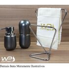 Toalheiro Triangular Duplo Porta Toalhas De Bancada - Cromado