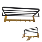 Toalheiro Varal Porta Toalha Roupa Gancho Prateleira Hotel Ca