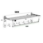 Toalheiro Varal Roupa Prateleira Inox Suporte