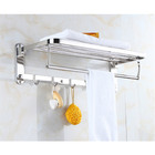 Toalheiro Varal Suporte Roupa Prateleira Inox Porta Toalha