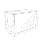 Toca De Parede Para Gatos Frédy Frente Triângulo A 44cm X C 7