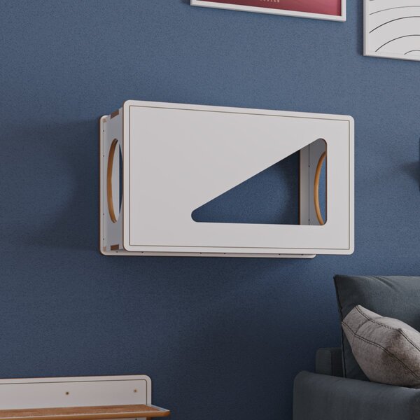 Toca De Parede Para Gatos Frédy Frente Triângulo A 44cm X C 7