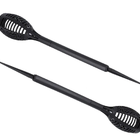 Tocha Luminaria Solar Kit 2 Unidades Fogo Chama Espeto 12 Led