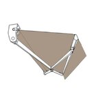 Toldo Articulado - 2,50m X 1,50m Lona Pvc Bege Camurça