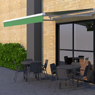 Toldo Articulado Lona Verde Manual 2,50x2,00m Proteção Toldos