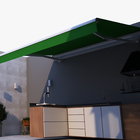 Toldo Articulado Lona Verde Manual 2,50x2,00m Proteção Toldos