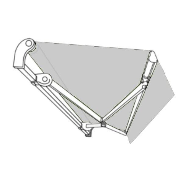 Toldo Articulado - 3,00m X 2,00m - Lona Pvc Branco Alpes