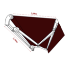 Toldo Articulado - 3,50m X 2,00m - Lona Pvc Vinho