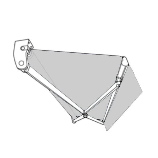 Toldo Articulado - 5,00m X 1,50m Lona Pvc Branco Alpes