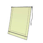 Toldo Cortina - 2,50m X 2,75m - Bege Camurça Ft