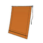 Toldo Cortina - 3,00m X 2,75m -  Marrom Ocre Df