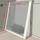 Toldo Cortina - 4,00m X 2,75m - Transparente