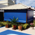 Toldo Cortina Azul - 3,30m X 2,90m - Kit Completo