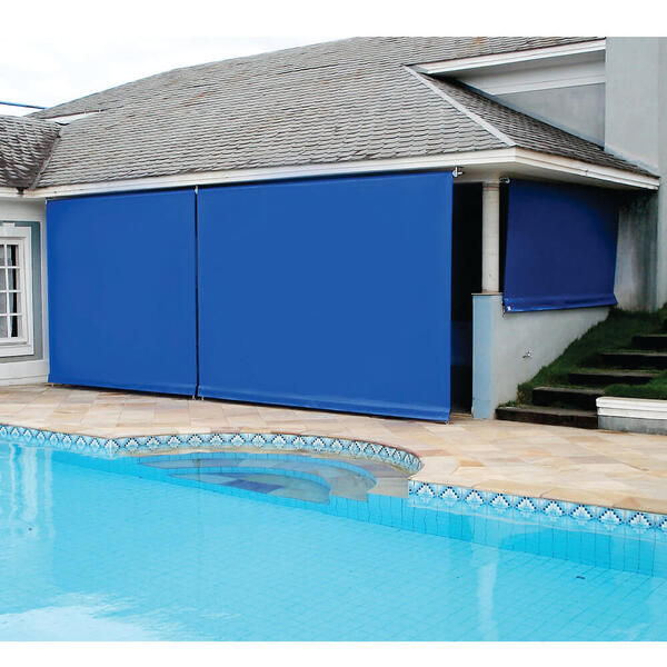 Toldo Cortina Azul - 3,40m X 2,70m - Kit Completo
