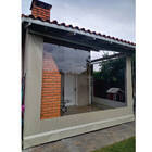 Toldo Cortina Bege C/ Visor - 3,10m X 2,50m - Kit Completo