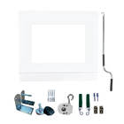 Toldo Cortina Branco C/ Visor - 3,70m X 3,10m - Kit Completo