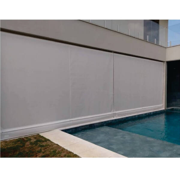 Toldo Cortina Cinza - 3,10m X 2,40m - Kit Completo