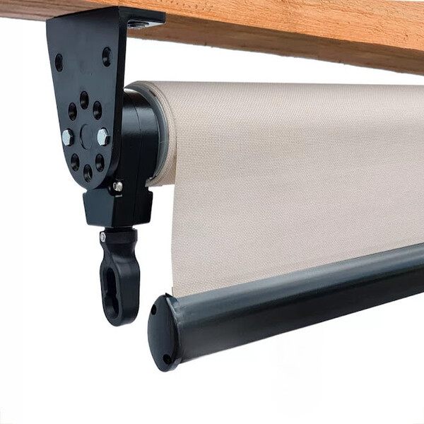 Toldo Cortina Em Tela Solar Screen Bege 1,20m X 2,70m Complet