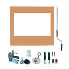 Toldo Cortina Ocre C/ Visor - 3,10m X 2,10m - Kit Completo