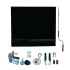 Toldo Cortina Preto - 2,10m X 2,10m - Kit Completo