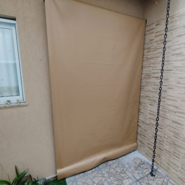 Toldo Cortina Retrátil Completo Medidas: 1,30m X 2,60m Alta R