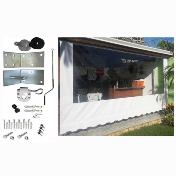 Toldo Cortina Retrátil Completo Medidas: 2,70m X 2,60m Alta R
