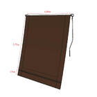 Toldo Cortina Retratil Marrom - 4,00m X 2,75m - Kit Completo