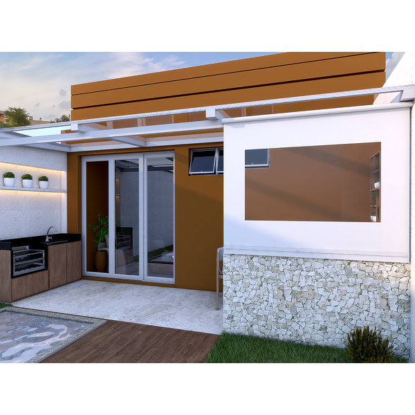 Toldo de Rolo de Polipropileno Branco 3,00x1,60m Proteção Toldos