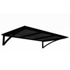 Toldo Fixo Em Policarbonato Alveolar Fume - 1,50m X 0,50m - E