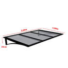 Toldo Fixo Policarbonato Alveolar Branco 6mm - 2,00m X 1,00m