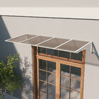 Toldo Fixo Policarbonato Alveolar Bronze - 1,50m X 1,00m - Es