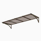 Toldo Fixo Policarbonato Alveolar Bronze - 2,50m X 1,50m - Es