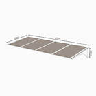 Toldo Fixo Policarbonato Alveolar Bronze - 2,50m X 1,50m - Es