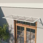 Toldo Fixo Policarbonato Alveolar Cristal - 1,50m X 1,00m - E