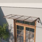 Toldo Fixo Policarbonato Alveolar Cristal - 1,50m X 1,20m - E