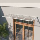 Toldo Fixo Policarbonato Alveolar Cristal - 2,00m X 1,50m - E