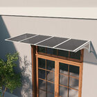 Toldo Fixo Policarbonato Alveolar Fume - 1,50m X 1,00m - Estr