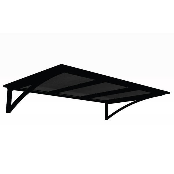 Toldo Fixo Policarbonato Alveolar Fume - 1,50m X 1,00m - Estr