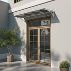 Toldo Fixo Policarbonato Alveolar Fume - 2,50m X 1,50m - Estr