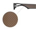 Toldo Fixo Policarbonato Fumê 1,00x0,60m