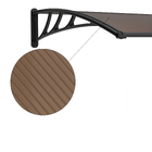 Toldo Fixo Policarbonato Fumê 1,20x1,00m Kano Artens