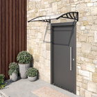 Toldo Fixo Policarbonato Preto 1,20x1,00m Kano Artens